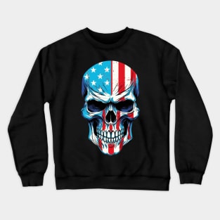 Showing off my patriotic side with this bold American Skull Flag US Crewneck Sweatshirt